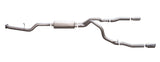 Cat-Back Dual Split Exhaust System; Stainless