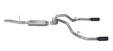 Black Elite Cat-Back Dual Split Exhaust System; Stainless