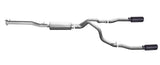 Black Elite Cat-Back Dual Split Exhaust System; Stainless