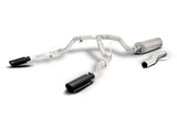 Black Elite Cat-Back Dual Split Exhaust System; Stainless