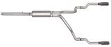 Cat-Back Dual Split Exhaust System; Stainless