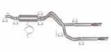 Cat-Back Dual Split Exhaust System; Stainless