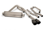 Black Elite Cat-Back Dual Sport Exhaust System; Stainless