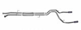 Black Elite Cat-Back Dual Split Exhaust System; Stainless