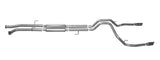 Cat-Back Dual Split Exhaust System; Stainless