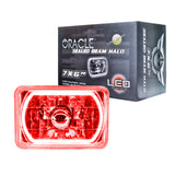 Pre-Installed Lights 7x6 in. Sealed Beam, Red