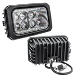 4x6 in. 40W Replacement LED Headlight, Black Bezel, 6000K