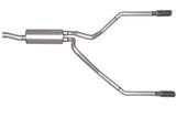 Cat-Back Dual Split Exhaust System; Stainless