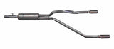 Cat-Back Dual Split Exhaust System; Stainless