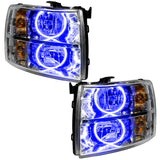 SMD Pre-Assembled Headlights, Round Style, Blue