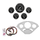 DIRECT FIT DASH KIT, CHEVY CAR 55-56, MPH/FUEL/OILP/WTMP/BAT, OTB