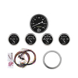 DIRECT FIT DASH KIT, CHEVY CAR 59-60, MPH/FUEL/OILP/WTMP/BAT, OTB