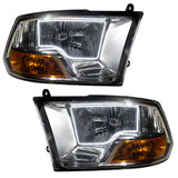 SMD Pre-Assembled Headlights, Chrome Bezel, White