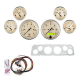 DIRECT FIT DASH KIT, CHEVY TRUCK 64-66, TACH/MPH/FUEL/OILP/WTMP/VOLT, AB