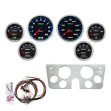 DIRECT FIT DASH KIT, CHEVY TRUCK 67-72, TACH/MPH/FUEL/OILP/WTMP/VOLT, COBALT