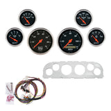 DIRECT FIT DASH KIT, CHEVY TRUCK 60-63, TACH/MPH/FUEL/OILP/WTMP/VOLT, DB