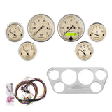 DIRECT FIT DASH KIT, FORD TRUCK 53-55, TACH/MPH/FUEL/OILP/WTMP/VOLT, AB