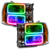 SMD Pre-Assembled Headlights, Square Ring Design, ColorSHIFT(tm) - No Controller