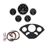 DIRECT FIT DASH KIT, CHEVY 55-56, MPH/FUEL/OILP/WTMP/BAT, DB