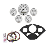 DIRECT FIT DASH KIT, CHEVY 55-56, MPH/FUEL/OILP/WTMP/BAT, OTW