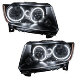 SMD Pre-Assembled Headlights, Non-HID, Chrome Bezel, White