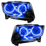 SMD Pre-Assembled Headlights, Non-HID, Chrome Bezel, Blue