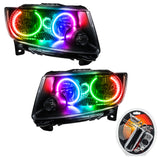 SMD Pre-Assembled Headlights, Non-HID, Chrome Bezel, ColorSHIFT