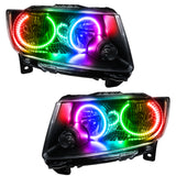 SMD Pre-Assembled Headlights, Non-HID, Chrome Bezel, ColorSHIFT - No Controller