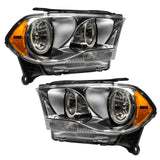 SMD Pre-Assembled Headlights, Halogen, Chrome Bezel, White