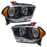 SMD Pre-Assembled Headlights, Halogen, Black Bezel, Blue