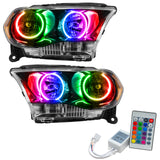 SMD Pre-Assembled Headlights, Halogen, Black Bezel, ColorSHIFT(tm) - Simple