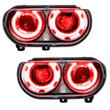 SMD Pre-Assembled Headlights, HID Style, Red