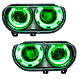 SMD Pre-Assembled Headlights, HID Style, Green