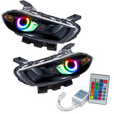 SMD Pre-Assembled Headlights, HID Style, Black Bezel, ColorSHIFT(tm) - Simple