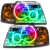 SMD Pre-Assembled Headlights, Chrome Bezel, ColorSHIFT(tm) - No Controller