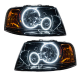 SMD Pre-Assembled Headlights, Black, White