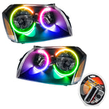 SMD Pre-Assembled Headlights, Black Bezel, ColorSHIFT