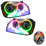 SMD Pre-Assembled Headlights, Chrome Bezel, ColorSHIFT