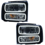 SMD Pre-Assembled Headlights, Black, White