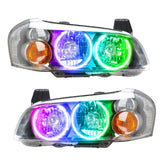 SMD Pre-Assembled Headlights w/ HID Bulbs/Basts, ColorSHIFT - No Controller