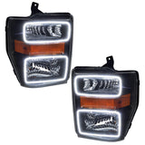 SMD Pre-Assembled Headlights, Black, White