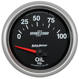 GAUGE, OIL PRESSURE, 2 5/8