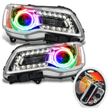 SMD Pre-Assembled Headlights, Non-HID, Chrome Bezel, ColorSHIFT