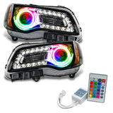 SMD Pre-Assembled Headlights, Non-HID, Black Bezel, ColorSHIFT(tm) - Simple