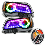 SMD Pre-Assembled Headlights, Non-HID, Black Bezel, ColorSHIFT(tm) DRL