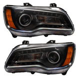 SMD Pre-Assembled Headlights, Non-HID, Black Bezel, ColorSHIFT(tm) DRL