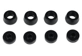 Bump Stop Set; Black; Rear;