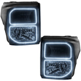 LED Pre-Assembled Headlights, Black, White