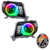 SMD Pre-Assembled Headlights, Black Bezel, ColorSHIFT