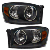 SMD Pre-Assembled Headlights, Black, White